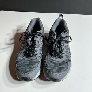 Gray ASICS Athletic Sneakers.